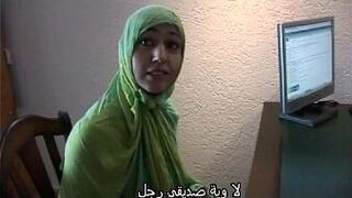 Moroccan slut Jamila tried lesbian sex with dutch girl(Arabic subtitle) porn video