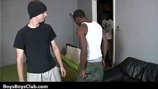 Sexy white twinks get banged by muscular black gays 01 porn video